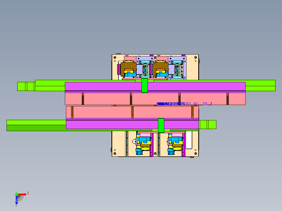 A60自动拆解设备俯视图