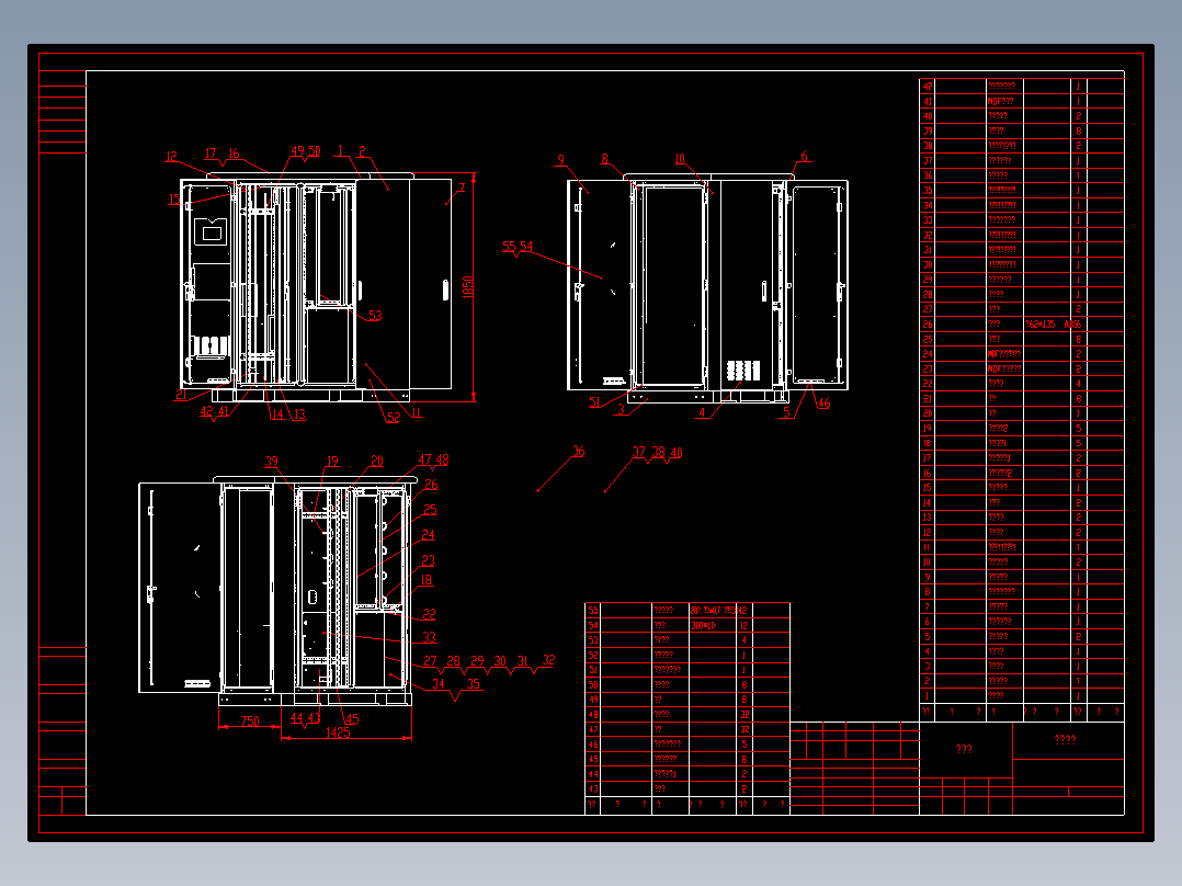 （dwg）户外柜体组件
