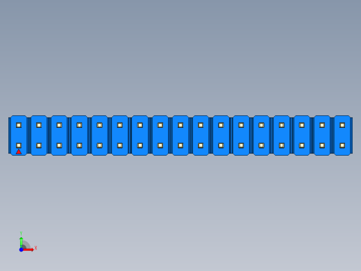 彩色公头100mil（2.54mm）系列-DS1021_blue_2x17p_100mil_Type1_rev1.0前视缩略图