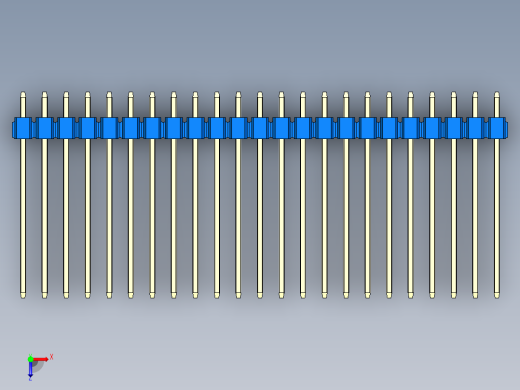 彩色公头100mil（2.54mm）系列-DS1021_blue_1x23p_100mil_Type19_rev1.0俯视缩略图