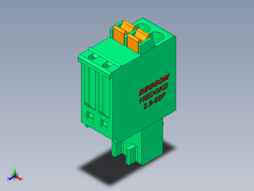 DEGSON 15EDG 系列 2.5mm 接线端子包-15EDGKD-2.5-02P-14-00AH