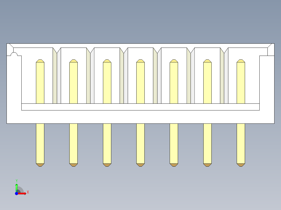 JST-B7B-EH-A前视图