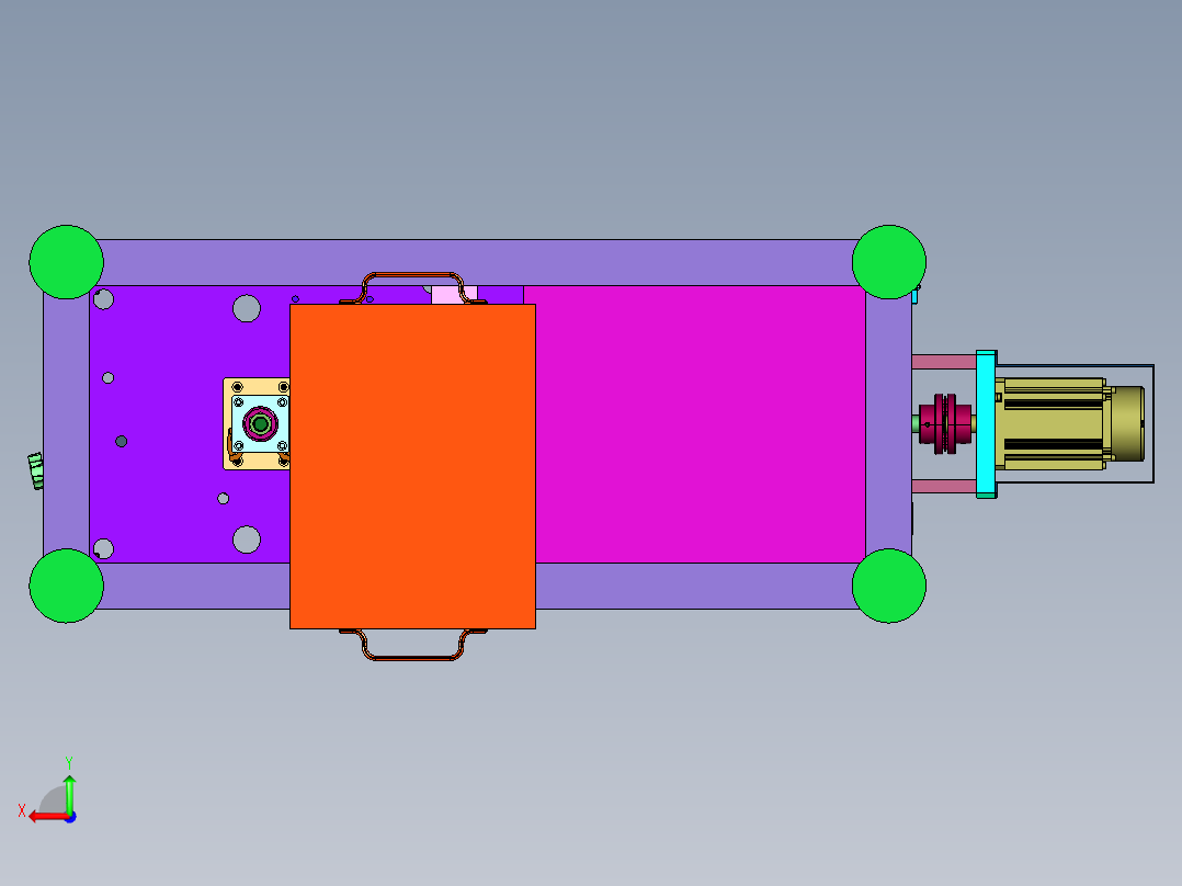 管筒排水口端面自动加工机后视图