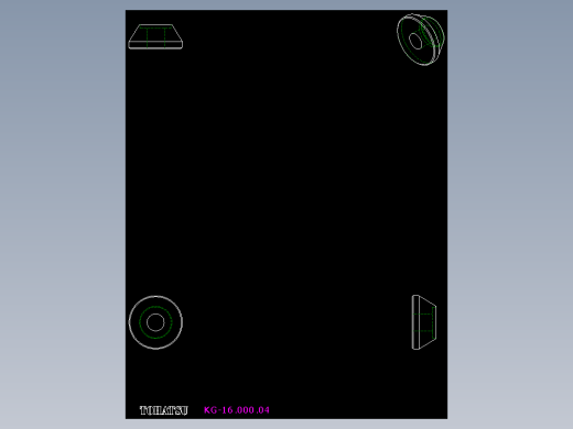 控制箱取手墊圈KG-2D多系列多零件图纸模型