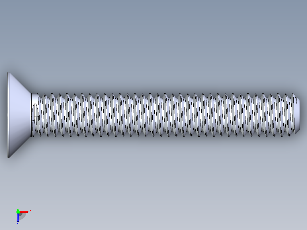 制沉头螺钉-M4_Counter_sunk_25俯视图
