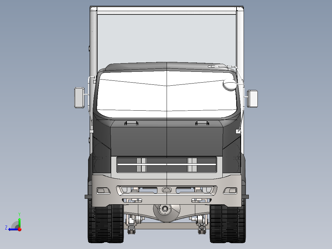 汽车升降尾板的结构设计 包含三维和CAD图纸右视图