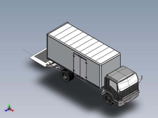 汽车升降尾板的结构设计 包含三维和CAD图纸正等轴测缩略图