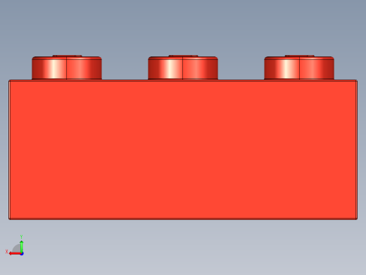 乐高套装 4421基本积木-362221 Bright Red Brick 1 x 3.STEP后视缩略图