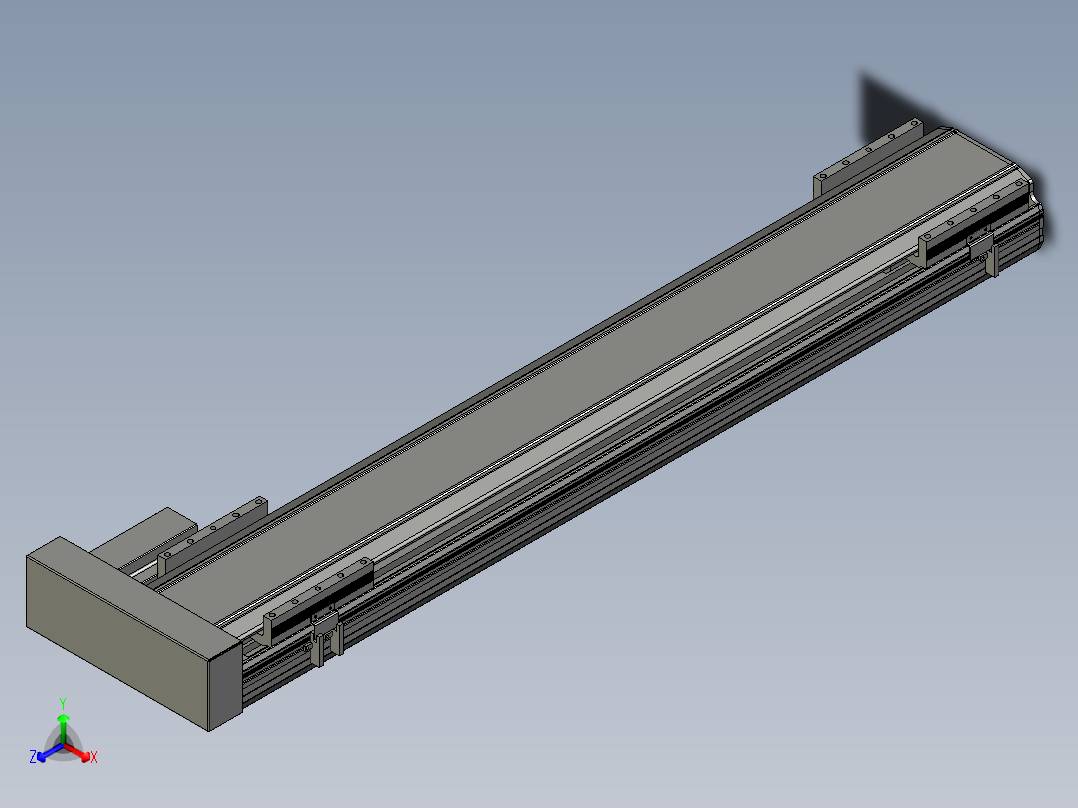 直线模组LHA170-S950-R设计图纸主视图