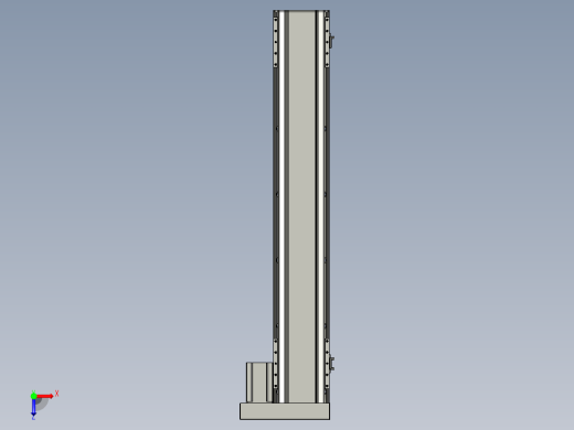 直线模组LHA170-S950-R设计图纸俯视缩略图