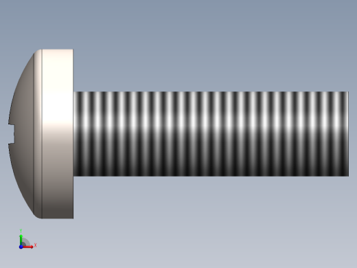 螺丝 M4 十字盘头-M4x13 Screw head.SLDPRT前视缩略图