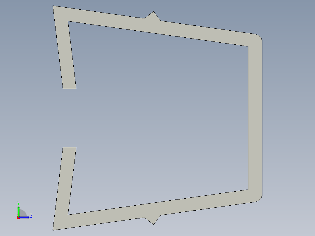 型材-BR 10 SLOT MOUNTING RIM PROFILE KJN518351.STEP左视图