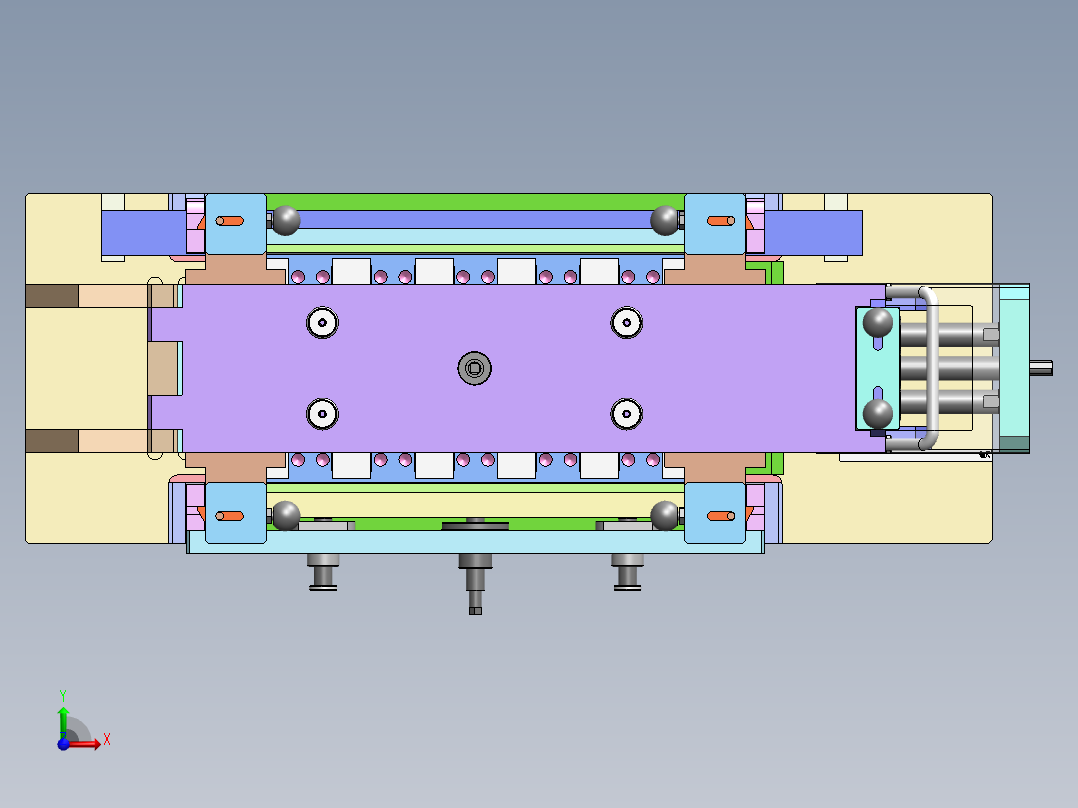 动力电池焊接堆叠工装前视图
