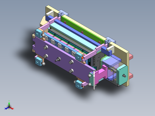 动力电池焊接堆叠工装正等轴测缩略图