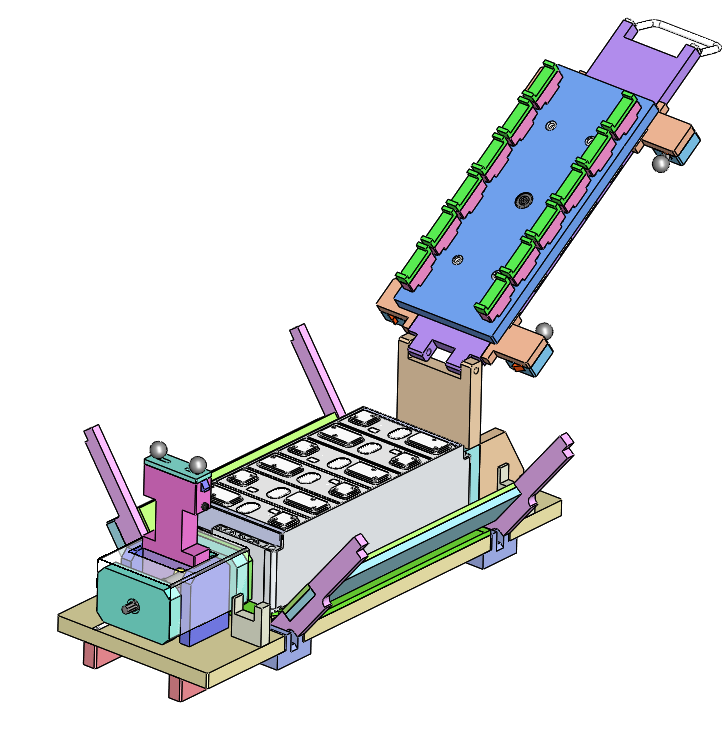 动力电池焊接堆叠工装