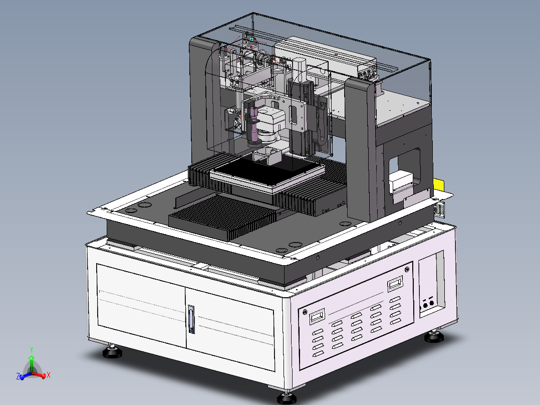 紫外激光切割设主视图
