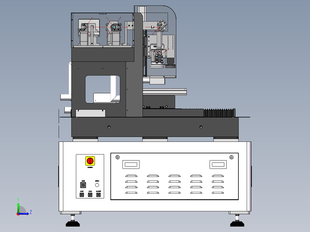 紫外激光切割设左视图