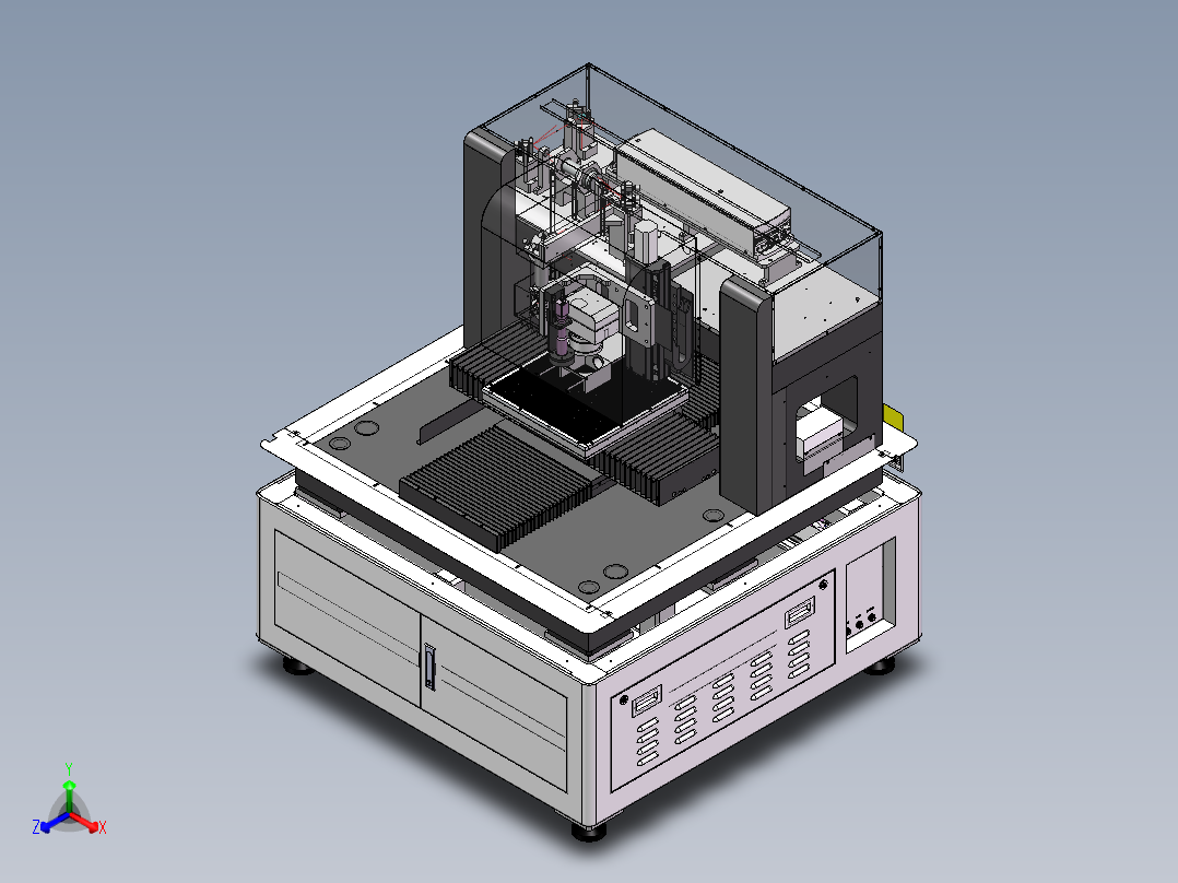 紫外激光切割设正等轴测图