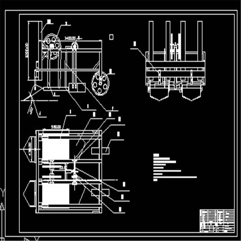 花生收获机CAD图纸（带说明书） 机械设计参考资料设计素材