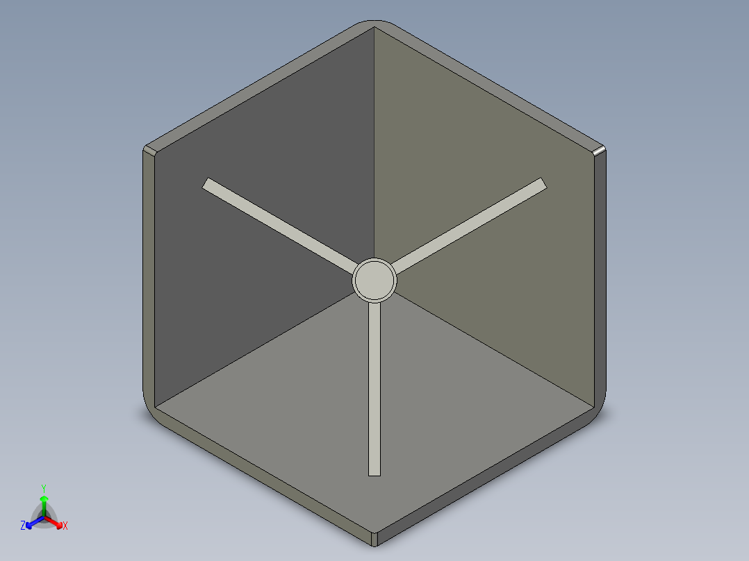 型材-BR 40X40 CORNER BRACKET SQUARE CAP KJN548718正等轴测图