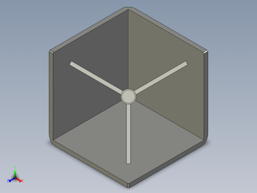型材-BR 40X40 CORNER BRACKET SQUARE CAP KJN548718正等轴测缩略图