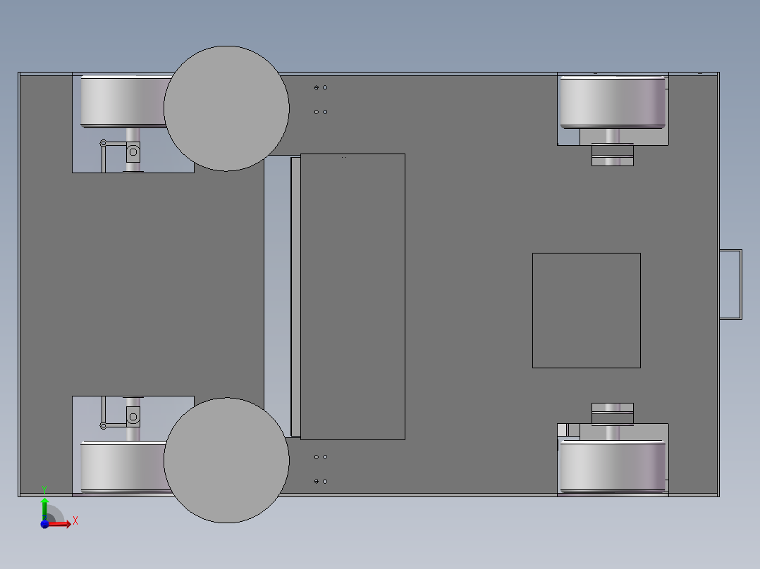 道路落叶清扫车设计（含三维+二维+说明书）前视图