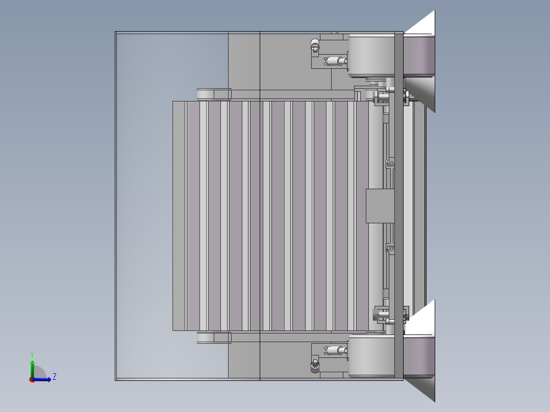 道路落叶清扫车设计（含三维+二维+说明书）左视图