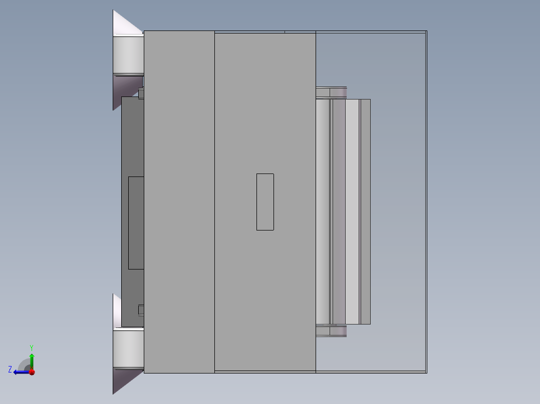 道路落叶清扫车设计（含三维+二维+说明书）右视图