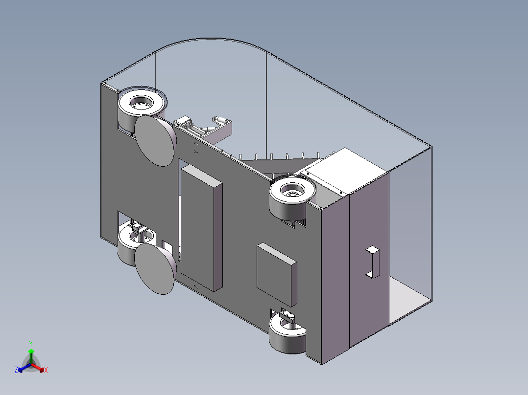 道路落叶清扫车设计（含三维+二维+说明书）正等轴测图