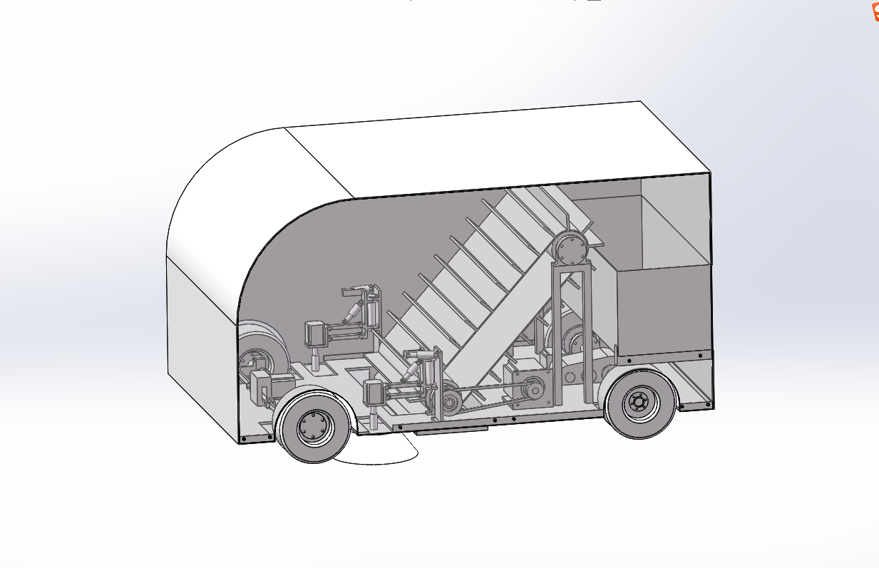 道路落叶清扫车设计（含三维+二维+说明书）