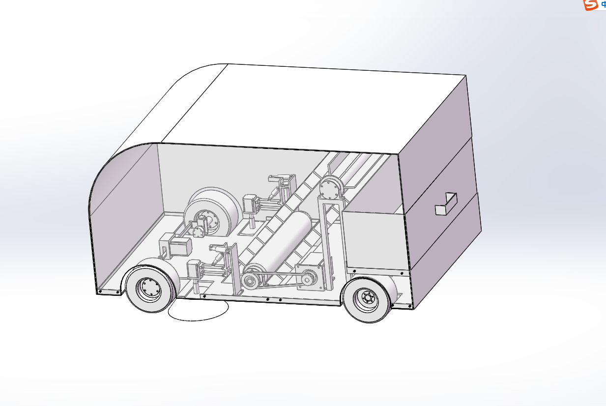 道路落叶清扫车设计（含三维+二维+说明书）