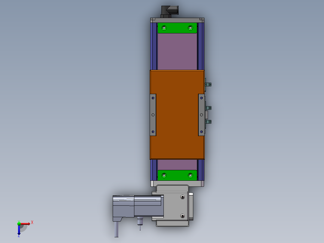 MCB同步带全封闭MCB10-RU-100W俯视图
