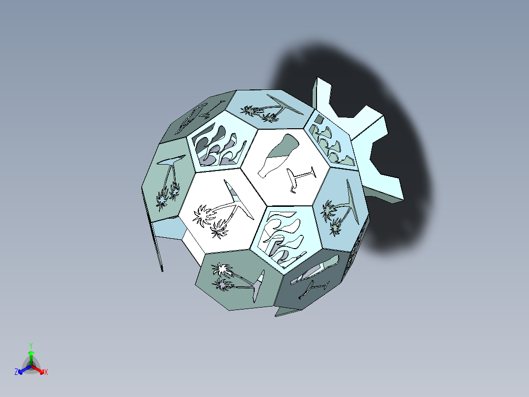 截角二十面体壁炉