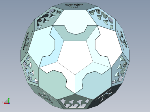 截角二十面体壁炉后视缩略图