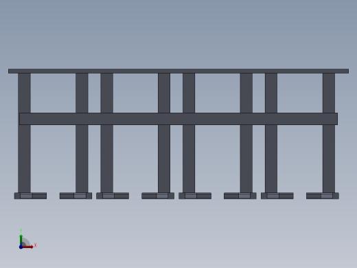 水泥砌块模具前视缩略图