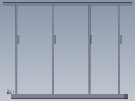 水泥砌块模具左视缩略图