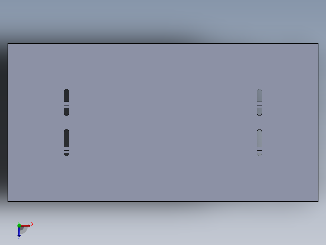 水泥砌块模具俯视图