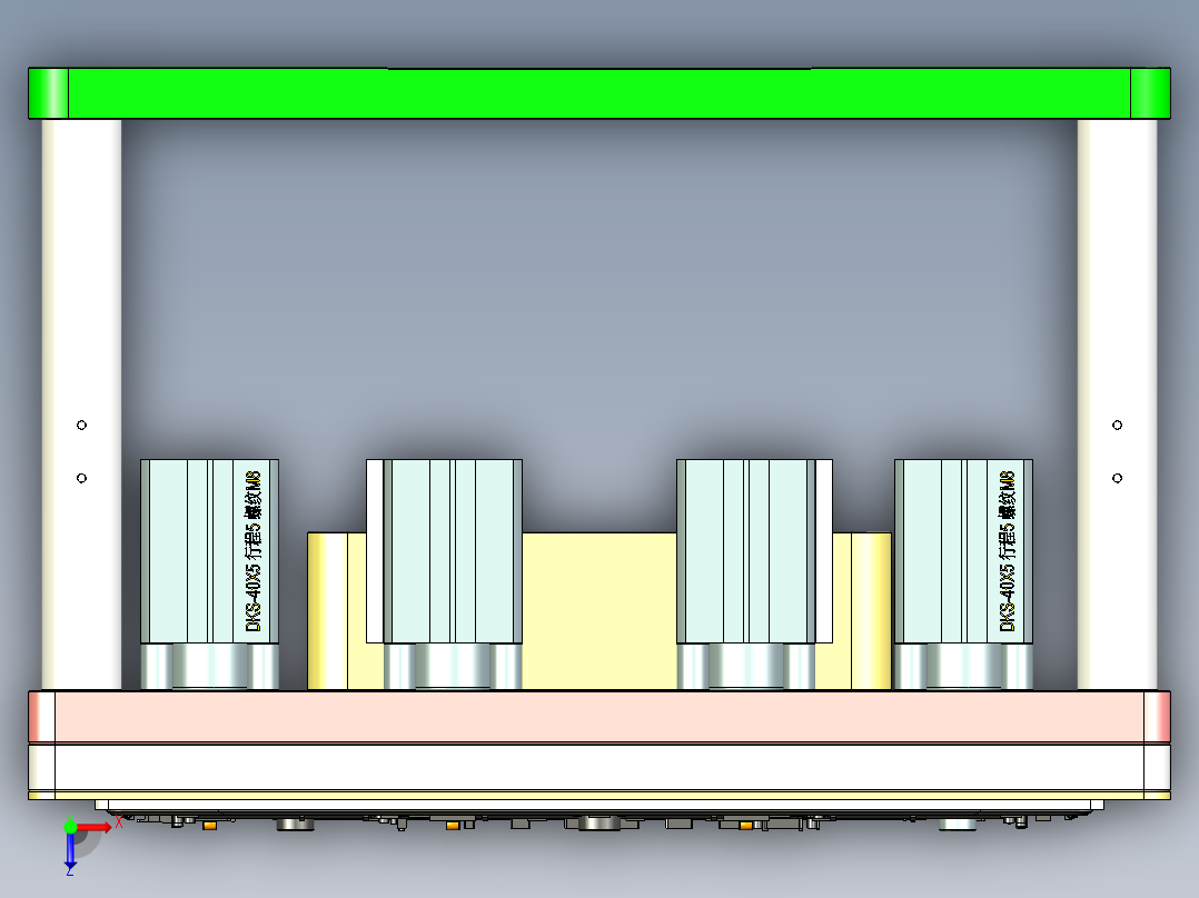 REACHER-C-笔记本CNC工装夹具三维模型cnc3俯视图