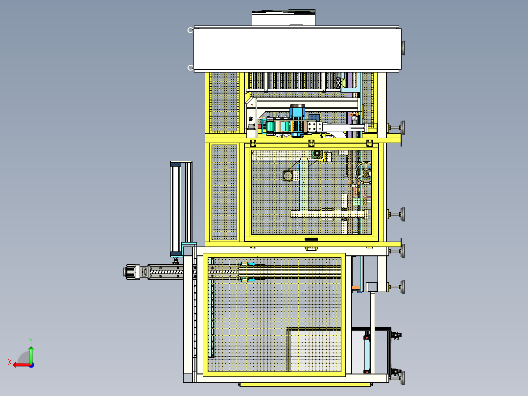 散热器扁管收集机x_t后视图