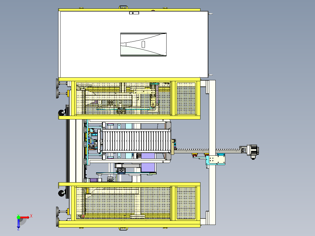散热器扁管收集机x_t俯视图