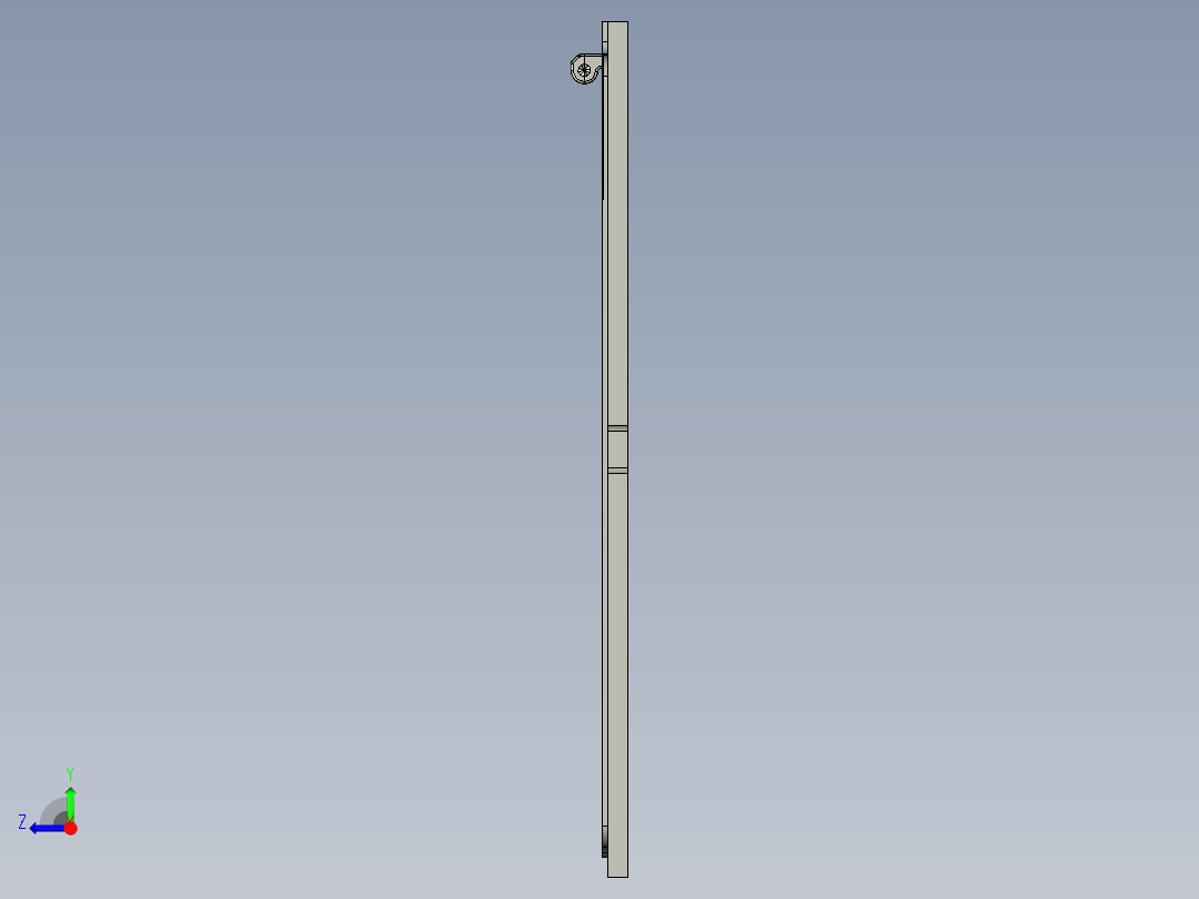电脑A壳精铣内腔程序模型右视图