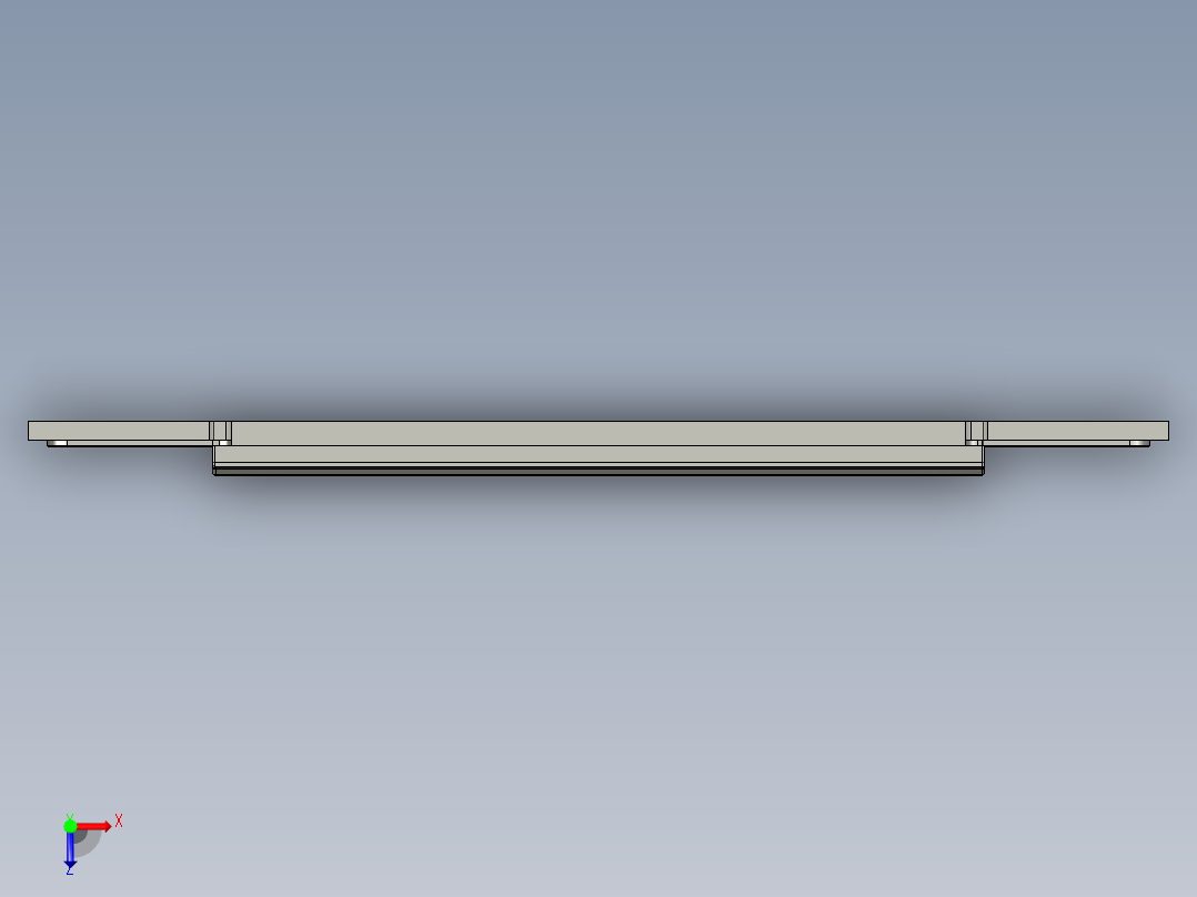 电脑A壳精铣内腔程序模型俯视图