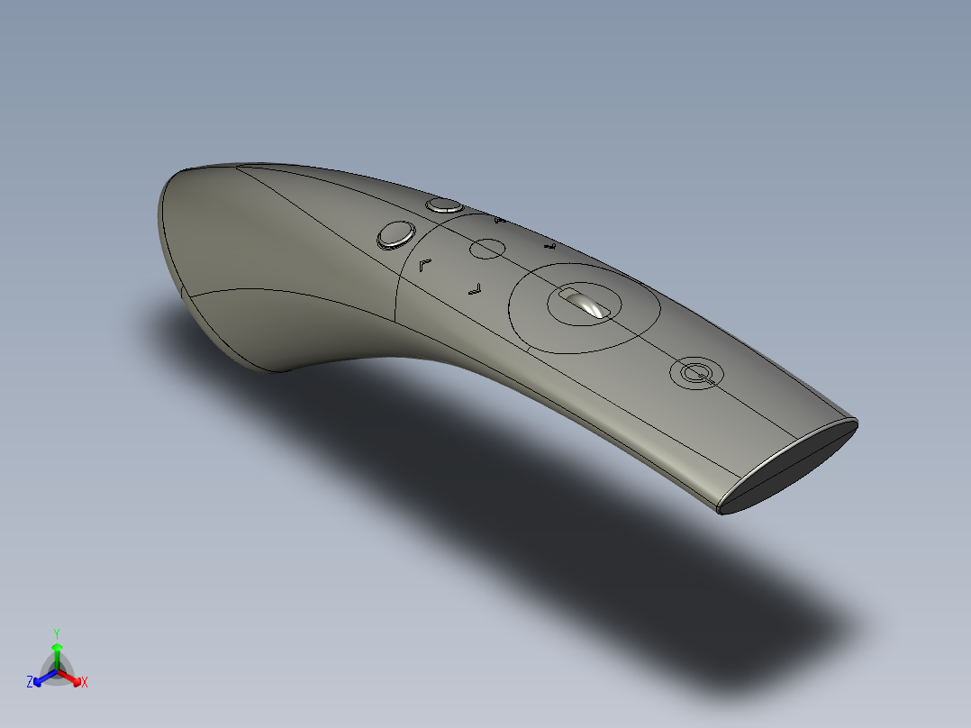 遥控器、遥控板(28)正等轴测图