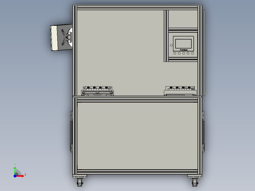 全自动PCB压装设备前视图
