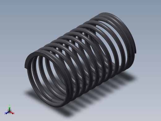 弹簧WR16-60正等轴测缩略图