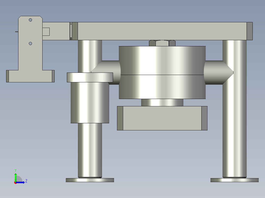 充电接口检测自动化设备设计-压力检测机构-V1左视图