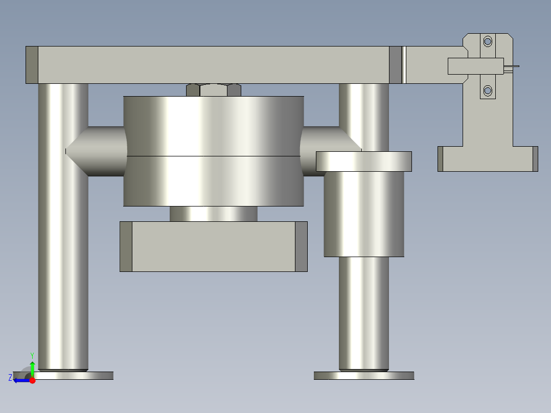 充电接口检测自动化设备设计-压力检测机构-V1右视图
