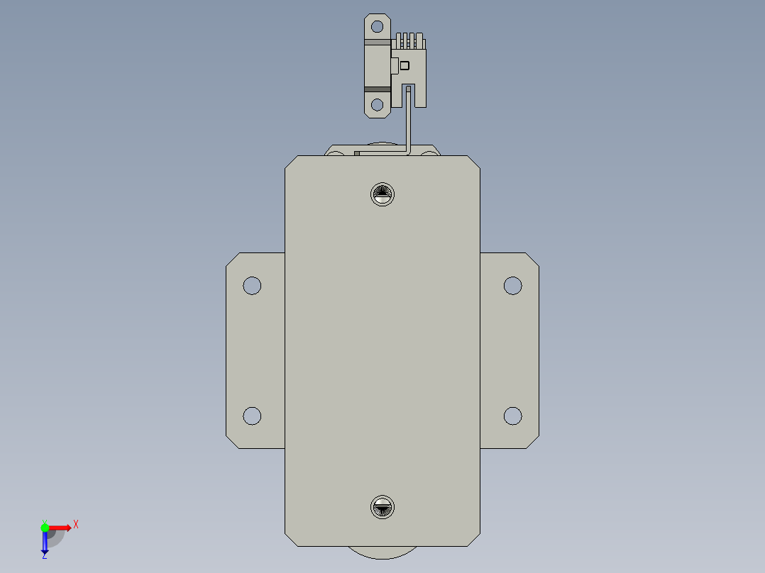 充电接口检测自动化设备设计-压力检测机构-V1俯视图