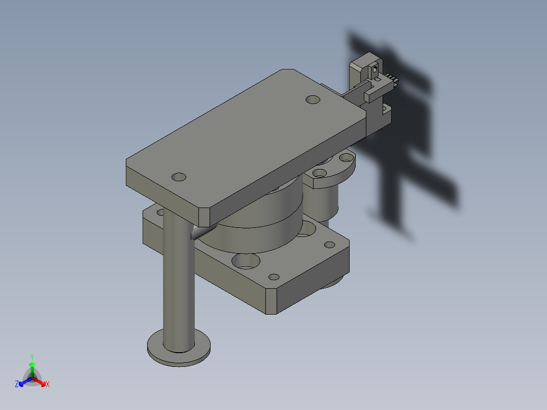 充电接口检测自动化设备设计-压力检测机构-V1正等轴测图