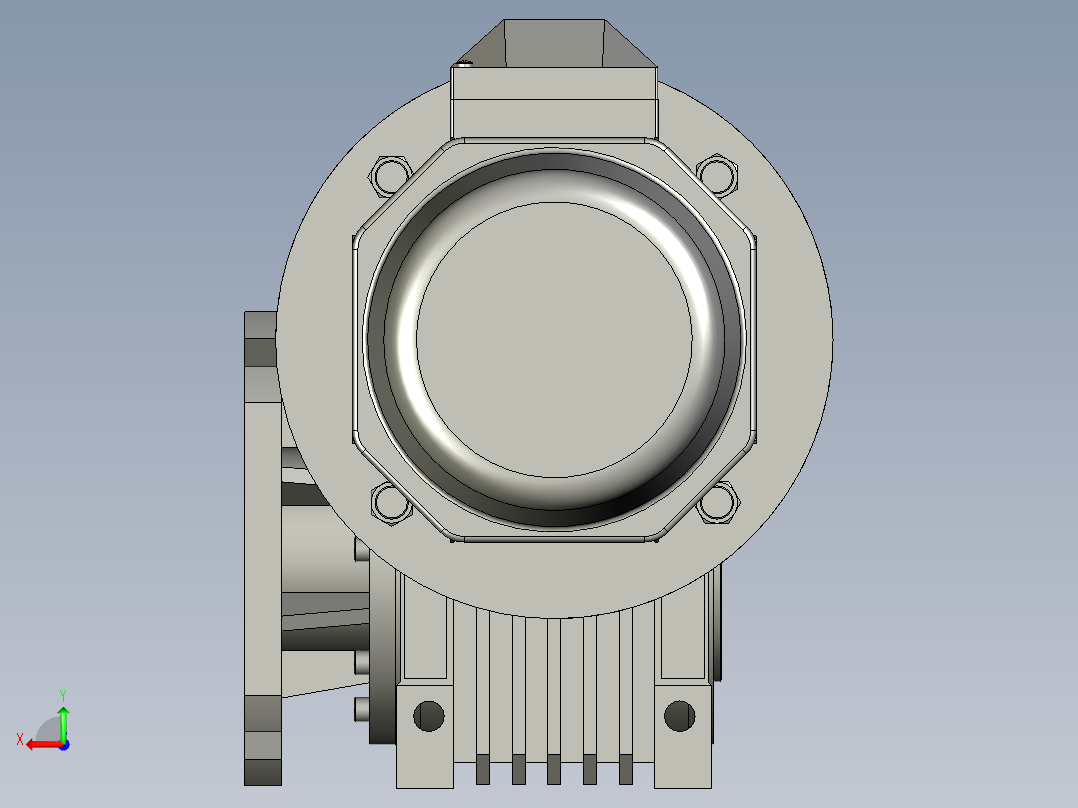 NMRV075蜗轮蜗杆减速机RV75-100-055kW-FA1后视图